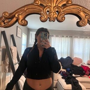 90 Degree By Reflex Black Crop Top